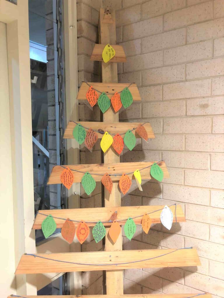 Wooden Thanksgiving Tree